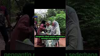 Momen bahagia pasangan pengantin nikah sederhana #wedding #menikah #shortvideo #fyp