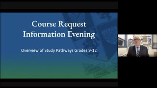 GNS Grade 8 and 9 Course Request Information Evening