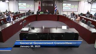 General Government Committee - January 20, 2023