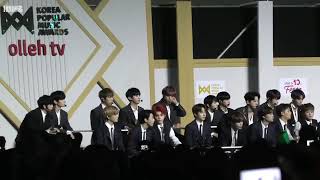 [181220 KPMA] WANNA ONE \u0026 NCT 127 reaction to Red Velvet