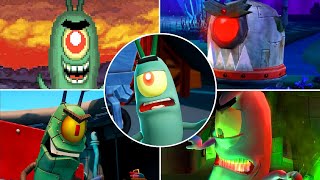 Evolution of Plankton Boss Battles in SpongeBob Games (2002-2020) [4K]