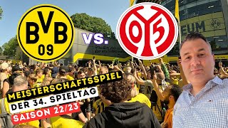 Borussia Dortmund - Mainz | VLOG Meisterschaftsspiel! IN GANZ DORTMUND IST DIE HÖLLE LOS!