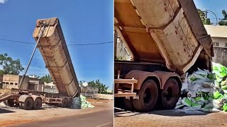 Empresa se nega a descarregar carga de carreta e caminhoneiro despeja na porta do estabelecimento