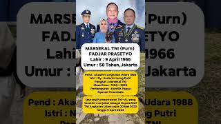 BIODATA MARSEKAL TNI (Purn) FADJAR PRASETYO #tni