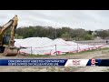 Asbestos debris dumped near housing complex