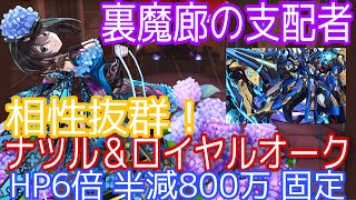 【裏魔廊の支配者】ナツル＆ロイヤルオークが相性抜群！火力、回復力、耐久完璧！【パズドラ】