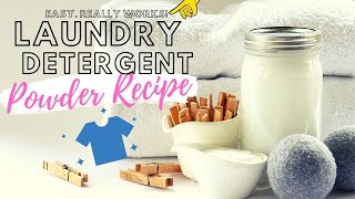 How to make Homemade LAUNDRY POWDER DETERGENT | Cheap. Easy. Works!