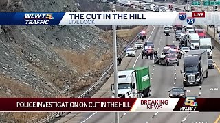 Police chase ends in crash in I-75 at the Cut in the Hill; lanes closed