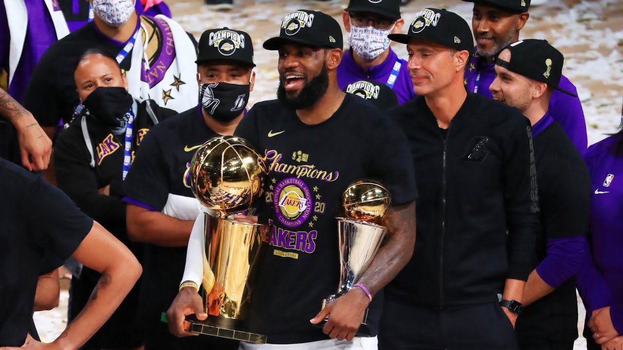 LeBron James Wins 4th NBA Championship! 2020 NBA Finals - YouTube