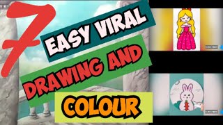 7 Viral Drawing and colour #art #viral #artist Nazrul hoque