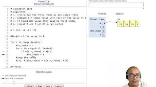 Sorting Algorithms Explained: Step-by-Step Selection Sort Tutorial with Python Implementation
