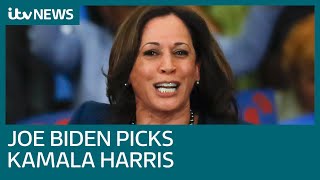 Joe Biden picks Kamala Harris as running mate | ITV News