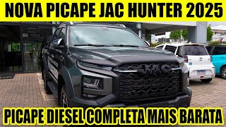 FUI CONHECER  NOVA PICAPE JAC HUNTER 2.0 TURBO DIESEL 2025