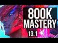 YONE vs YASUO (MID) | 700+ games, 800K mastery, Dominating | EUW Master | 13.1