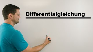 Differentialgleichung lösen, linear, inhomogen, konstante Koeffizienten | Daniel Jung