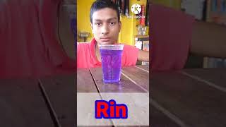 Never Mix These Two | Ujala Vs Rin Water | Ujala Experiment science experiments #shorts #experiment