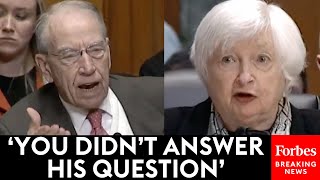 Chuck Grassley Presses Janet Yellen After Failure To Answer Other GOP Senator's Question
