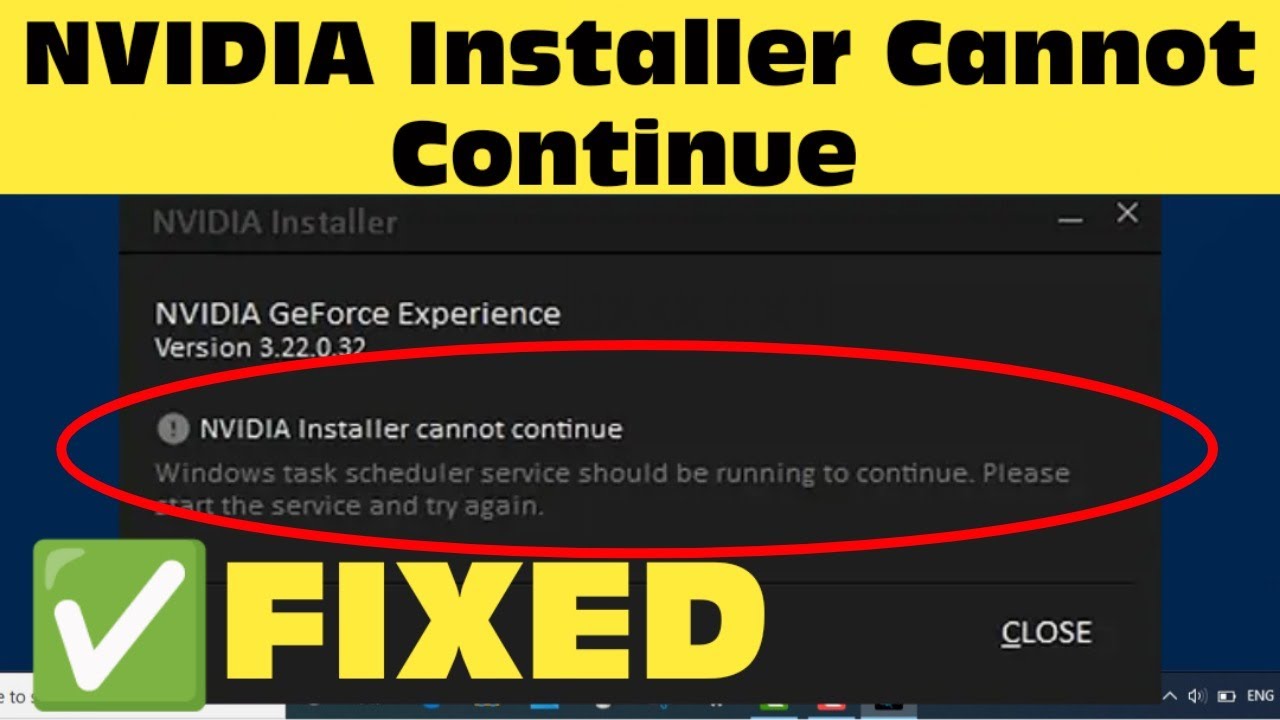 Nvidia Installer Cannot Continue In Windows 11 /10/8/7 | How To Fix ...