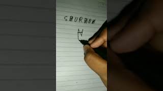 Saurabh logo name #short #saurabh #logodesign