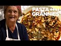 Pasta Grannies enjoy Calabrian beans, greens and 'stranguggi' pasta!