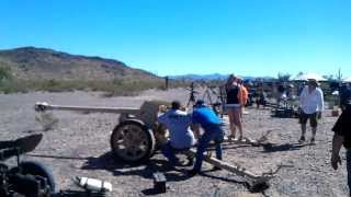 PAK-40 Firing Anti-tank gun