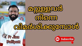 മറ്റുള്ളവർ നിന്നെ വിമർശിക്കുമ്പോൾ /  fr Jinu Pallipatt #daily #frjinupallipatt #shorts