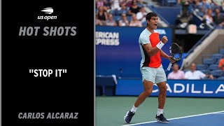 Carlos Alcaraz Hits Ridiculous Tweener | 2022 US Open