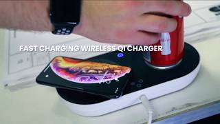 Wireless Qi-Certified Fast Charger With Mug Warmer /Drink Cooler | Nomodo