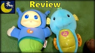 Review of Playskool Lullaby Gloworm vs Fisher Price Ocean Wonders Soothe \u0026 Glow Seahorse