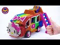 🔴 asmr how to make a cat caterpillar m318f wheeled excavator with magnetic balls