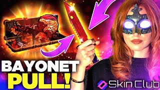 SKINCLUB $800 BAYONET CRIMSON WEB !! ?! | SkinClub Promo Code 2024 | SkinClub Case Opening