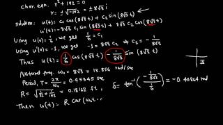 Diff Eqn: Mass-spring example 2/5