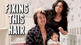 FINALLY fixing his hair! - itsjudyslife