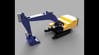 RC Excavator in Fusion 360 for 3d printing. The Body