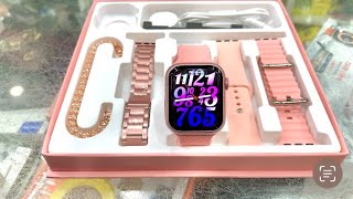 মেয়েদের জন্য😍Perfect Smart Watch / Telzeal Perfect Mini 42mm / 4 Pairs Strap