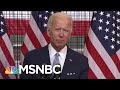 Biden odpiera ataki Trumpa, oskarża go o zachęcanie do przemocy | Godzina 11 | MSNBC