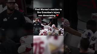 #49ers Fred Warner was truly devastated when Dre Greenlaw went down in the Super Bowl 💔