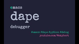 Debug multi threaded Python apps with Emacs