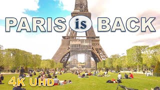 Paris is Back, Walking around, Trocadero,  Eiffel Tower, Champ Des Mars [4K]