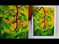 watercolour leaves painting | Ginkgo leaves in watercolours