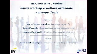 Hr Community Chambre - "Smart working e welfare aziendale nel dopo Covid"