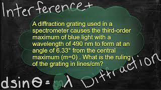 Physics Interference and Diffraction Problem Solver - Solving Mixed Slit and Grating Problems 6