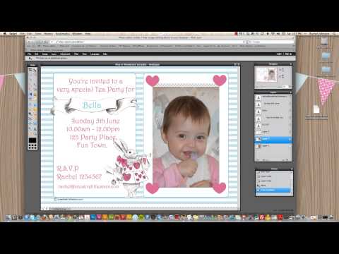 How to make your own photo invitations How to make your own photo invitations