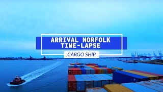 Cargo Ship Docking In Norfolk, VA Time-Lapse | Life At Sea