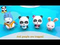 super panda rescues rabbit momo super panda rescue team firefighter story babybus cartoon