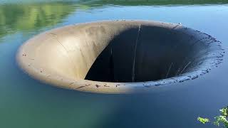 Lake Berryessa glory hole spillway 4-2-2024