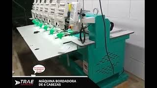 Máquina bordadora de 6 cabezas