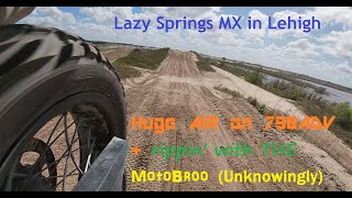 MX Noob vs Adventure Bike(Rear-mount) vs Lazy Springs sandy MX Track!!!