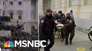 Woman Rushed Out Of Capitol Building On A Stretcher, "Covered In Blood" | MTP Daily | MSNBC