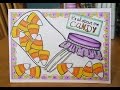 Halloween Candy Corn Card - Paper crafts